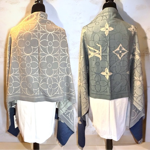 Exquisite Monogram Wrap/Scarf - Ethereal Gradient Collection - Picture 6 of 6